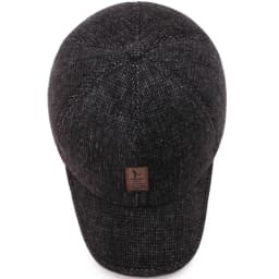 Men Autumn Winter Hat Outdoor Thick Warm Adjustable Earmuffs Hat Baseball Cap Casual