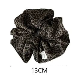 korea fashion Leopard print oversized scrunchie for women girls black hair ubber bands elastic big hair tie  Retro hair rope