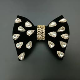 Luxury Wedding Velvet Rhinestones Bow Tie Original Handmade Jewelry Gift Men's Business Banquet Suit Shirt Accessories Bowties