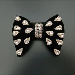 Luxury Wedding Velvet Rhinestones Bow Tie Original Handmade Jewelry Gift Men's Business Banquet Suit Shirt Accessories Bowties