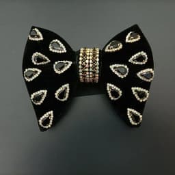 Luxury Wedding Velvet Rhinestones Bow Tie Original Handmade Jewelry Gift Men's Business Banquet Suit Shirt Accessories Bowties