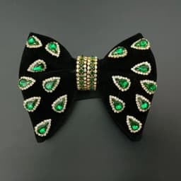 Luxury Wedding Velvet Rhinestones Bow Tie Original Handmade Jewelry Gift Men's Business Banquet Suit Shirt Accessories Bowties