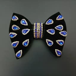 Luxury Wedding Velvet Rhinestones Bow Tie Original Handmade Jewelry Gift Men's Business Banquet Suit Shirt Accessories Bowties