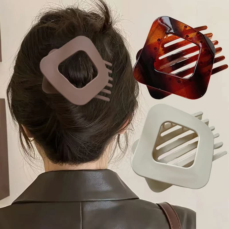 Matte Large Women Hair Claws Clamp Duckbill Hair Clips Crab Hairpins Girls Barrettes Ponytail Styling Tools Hair Accessories