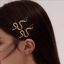 Gothic Punk Metal Snake Medusa Hairpin Hair Clip for Women Side Bangs Holder Girls Retro Barrettes Jewelry Headwear Accessories