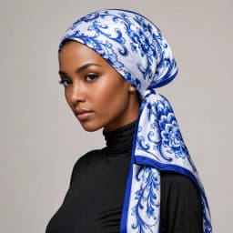 Plain Silk 90 Square Scarf Satin Headband For Muslim Woman Printed Hijabs Wraps Fashion Headscarf Casual Turban Female Bandbana