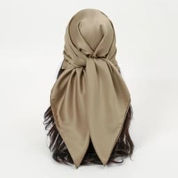Plain Silk 90 Square Scarf Satin Headband For Muslim Woman Printed Hijabs Wraps Fashion Headscarf Casual Turban Female Bandbana