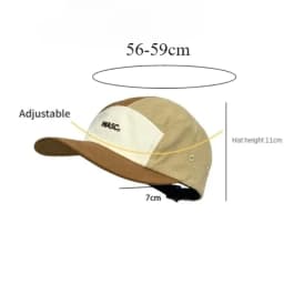 Japanese 5 Panel Patchwork Color Hip Hop Skateboard Baseball Caps Summer Sun Protection Outdoor Quick Dry Camping Street Cap
