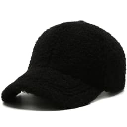 Big Head Solid Artificial Lamb Wool Baseball Cap Women Men Autumn Winter Hats Keep Warm Cap Plush Baseball Caps Outdoor Dad Hat