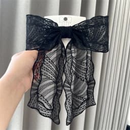Embroidery Lace Bow Hair Clips For Women Girls Sweet French Hair Barrette Accessoires
