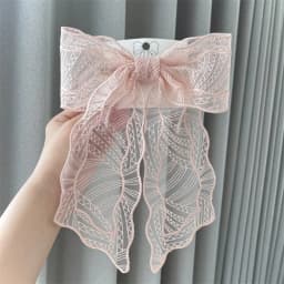 Embroidery Lace Bow Hair Clips For Women Girls Sweet French Hair Barrette Accessoires