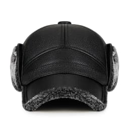 Middle-Aged And Elderly Fur Hats, Men Warm, Old Man Ear Protectors, Lei Feng Hats, And Velvet Baseball Caps