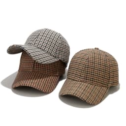 Fall Winter Hat Men's Spring Summer Outdoor Sunscreen Visor Classic Checkered Baseball Cap Hard Top Women's Cap Warm Peaked Cap