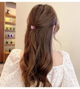 Women Lovely Cherry Rhinestone Hair Clips Fashion Girl's Cute BB Clips Beads Hairpins Accessories