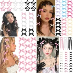 24 PCS, Hot Sale. 4-cm Bowknot Hairpins, Duckbill Clips, in the Ballet Style, with Ribbons. Small Hair Clips, in the Dopamine St