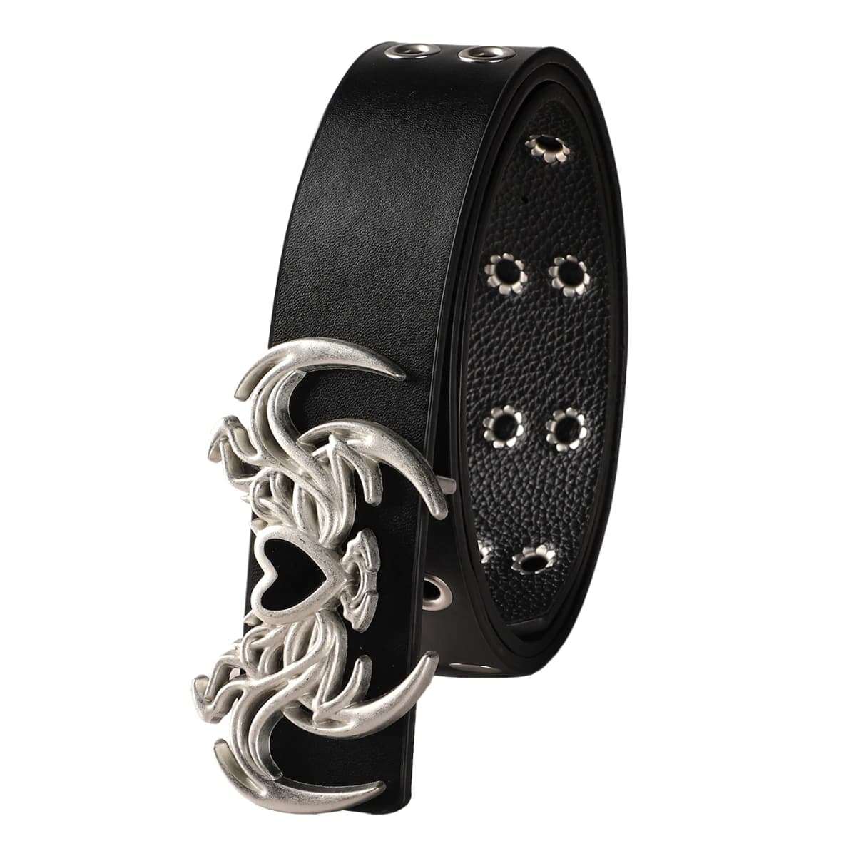 Fashion Women's Belt Retro Gothic Punk Style Personalized Irregular Buckle Belt Casual PU Leather Belt Y2k Belts For Men Women