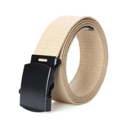New Unisex Automatic Buckle Fashion Nylon Belt Classic Popular Casual Light Practical Woven Smooth Women Men Canvas Belt 3.8cm