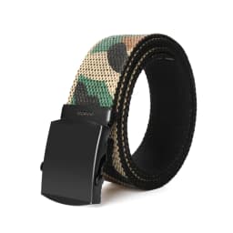 New Unisex Automatic Buckle Fashion Nylon Belt Classic Popular Casual Light Practical Woven Smooth Women Men Canvas Belt 3.8cm