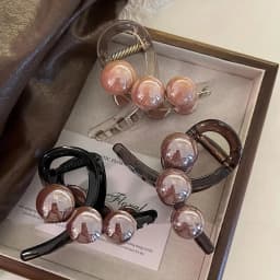 1pc Elegant Charm Female Pearl Grasp Clip Medium Hairpin Shark Clip Hairpin Female New Style Rear Head Luxury Hair Accessories