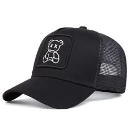 Unisex XX Little Bear Embroidery Baseball Net Caps Spring and Summer Outdoor Adjustable Casual Hats Sunscreen Hat
