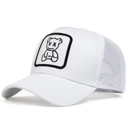 Unisex XX Little Bear Embroidery Baseball Net Caps Spring and Summer Outdoor Adjustable Casual Hats Sunscreen Hat