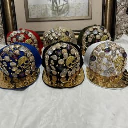 Men And Women New Handmade Cool Button Fashion Rivet Street Dance Fashion Cap