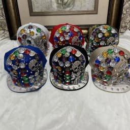 Men And Women New Handmade Cool Button Fashion Rivet Street Dance Fashion Cap