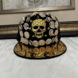 Men And Women New Handmade Cool Button Fashion Rivet Street Dance Fashion Cap