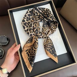 Summer Sunscreen Lemon Print 70cm Square Beach Silk Scarf Casual Elegant Thin Breathable Neck Women Head Wrap Hair Scarves Shawl