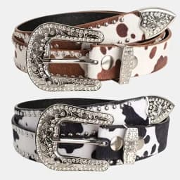 Women's Retro Casual Trend Carved Buckle Belt For Women Men,Punk Style Rivet Y2k Belt, Paired With Jeans ,Skirts-For Ideal Gifts