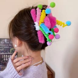 1pc New Plush Hair Clip for Women; Fun and Whimsical Shark Clip; Cute Hairpin for the Back of the Head; Hair Clip for Updo