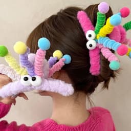 1pc New Plush Hair Clip for Women; Fun and Whimsical Shark Clip; Cute Hairpin for the Back of the Head; Hair Clip for Updo