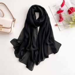 2025 Women Chiffon Hijab Scarf Premium Chiffon Muslim Hijabs Plain Good Stitching Maxi Wrap Musulman Femme Solid Color Shawls