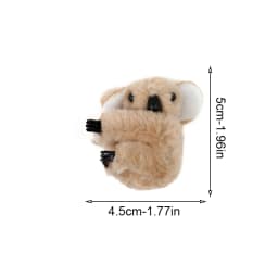 1/2pcs new cute koala hair clip; plush tree kangaroo side clip; autumn and winter three-dimensional bangs clip