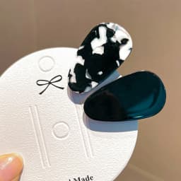 New Korean Acetic Acid Geometric Women Side Clip Fashion Fresh Girl Hair Clip Crab Retro Bangs Duckbill Clip Hair Accessories