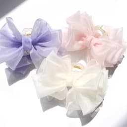 Large Butterfly Bow Hair Claw Chic Hair Accessory for High-end Style Spring/Summer Organza Claw Clip Stunning Shark Claw
