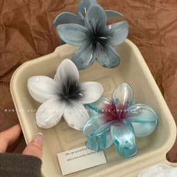 Elegant Gradient Hair Clips Flower Hair Claws Big Size Fashion Head Wear Hairpin for Women Girls Crab Barrette Hair Accessories