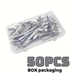 20/100pcs Positioning Metal Hair Clips Duck Billed Hairpins for Women Styling Tools Barber Hair Cut Clamps DIY Curls for Salon
