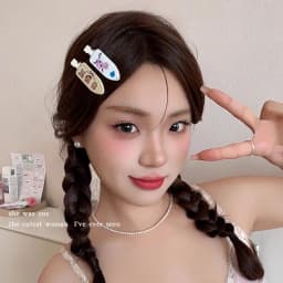 Cute Cartoon Kitten No Bend Seamless Hair Clips Side Bangs Barrette Makeup Washing Face Accessories Women Girls Styling Hairpins