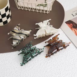Exquisite Acetate Hair Claws Elegant Butterfly Shark Hair Clips Barrettes For Women Korean Design Hair Accessories Headwear Gift