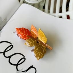 Brand New maple leaf acrylic farm hairpin squirrel hairpin grab clip alpaca hairpin back head tree animal shark clip 2025