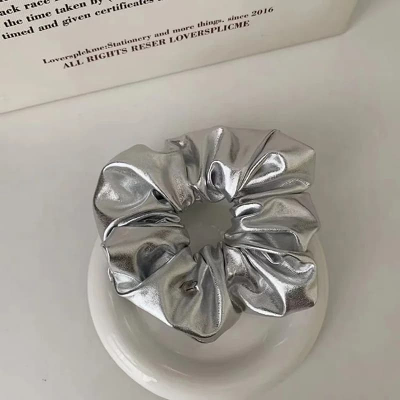 Chic Silver Half Bun Hairpin For Women Summer High Crown Hairband