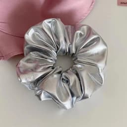 Chic Silver Half Bun Hairpin For Women Summer High Crown Hairband