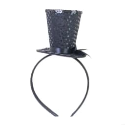 49MF Veil Top Hat Fascinators Hair Hoop Tea Hat for Girls Kids Vintage Pillbox Hat Tea Hat Fascinators Halloween