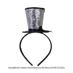 49MF Veil Top Hat Fascinators Hair Hoop Tea Hat for Girls Kids Vintage Pillbox Hat Tea Hat Fascinators Halloween