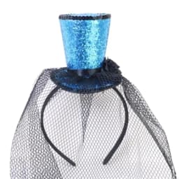49MF Veil Top Hat Fascinators Hair Hoop Tea Hat for Girls Kids Vintage Pillbox Hat Tea Hat Fascinators Halloween