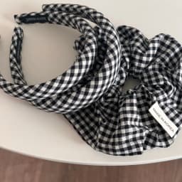 Sea Blue Polka Dot Scrunchies Fashion Gilrs Floral Plaid Large Intestine Hair Ties Ropes Women Sweet Versatile Rubber Bands