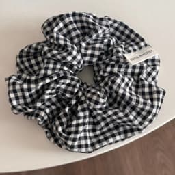 Sea Blue Polka Dot Scrunchies Fashion Gilrs Floral Plaid Large Intestine Hair Ties Ropes Women Sweet Versatile Rubber Bands