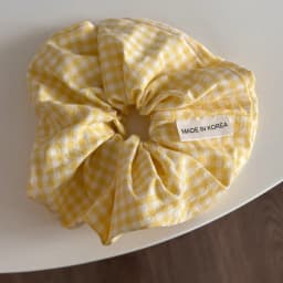 Sea Blue Polka Dot Scrunchies Fashion Gilrs Floral Plaid Large Intestine Hair Ties Ropes Women Sweet Versatile Rubber Bands