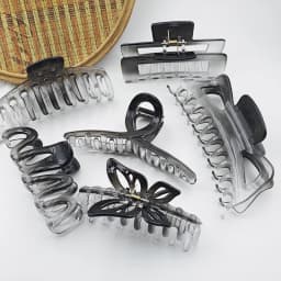 New Glossy Hair Claw Clips Silver Hair Claws Irregular Hair Clips Sparkling Hair Pin Classy Hair Claws Accessories for Women